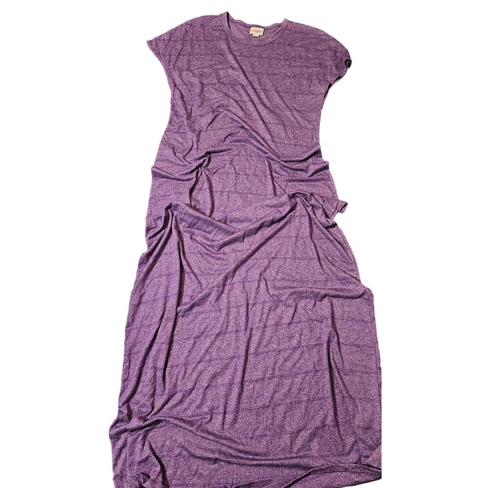 LulaRoe purple maxi dress size small